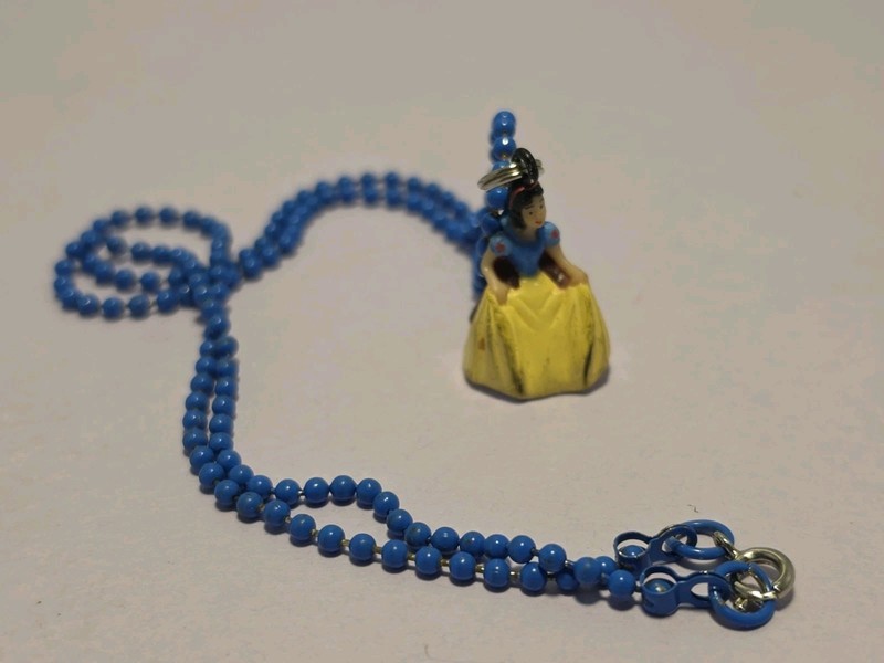 Vintage Disney Cinderella Charm & Necklace