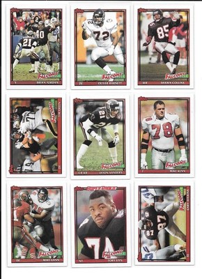 1991 Topps Football Trading Cards / Choose #s 577 - 659 / mb44