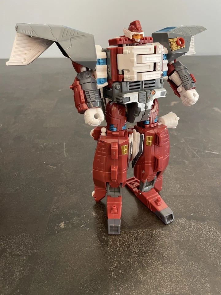 Transformers Energon Mega Class Autobot Powerlinx Jetfire Hasbro Vintage 2003 - Imagem 4 de 4