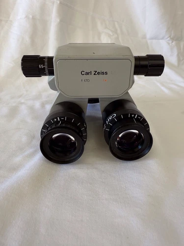 Carl Zeiss Surgical Microscope 0-180 Inclinable Binoc, 10x widefield  eyepieces.