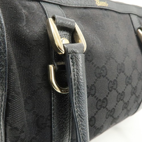 GUCCI Abbey GG Canvas Leather Mini Boston Bag 130942 Authentic Used F/S - Picture 10 of 24