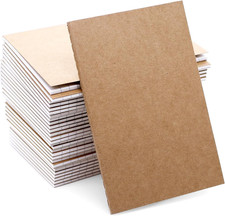 Mini-Notizbuch A6 liniert für Schule, Büro und Reisen, kraftpapier Einband