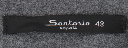 $850 Sartorio Napoli Gray Solid Wool Pants - Slim - (SA322254) - Picture 4 of 4