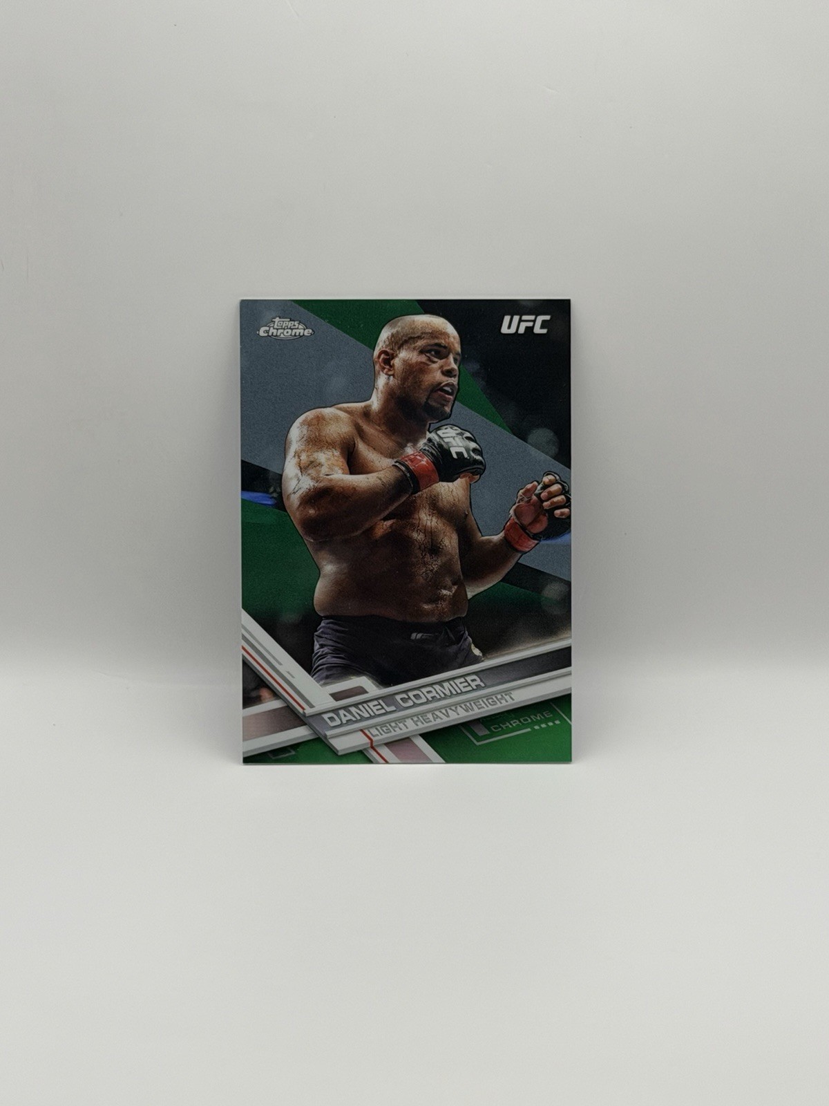 2017 Topps Chrome UFC Daniel Cormier Green Refractor /99 #3