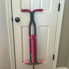Pro Sport Bounce Pogo Stick Pink Gray Outdoor Jump Toy