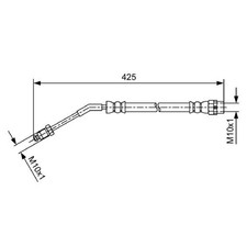 Bremsschlauch hinten rechts für BMW Z4 E86 E85 | 23854170