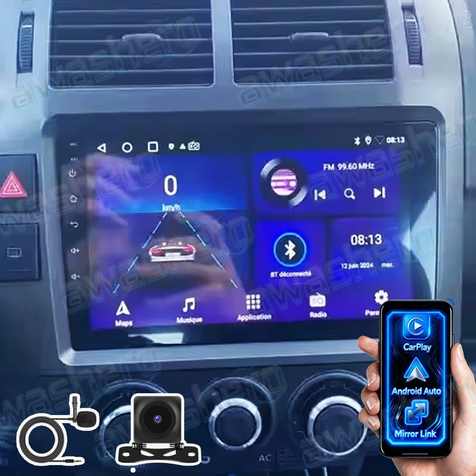 8Kern 4+64GB Android 15 Autoradio GPS Navi FM Für Volkswagen Polo 2004-2011 +KAM - Bild 1 von 4