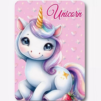 Einhorn Starlight Decke - Fleece Decke - Kuscheldecke - 100 cm x 140 cm