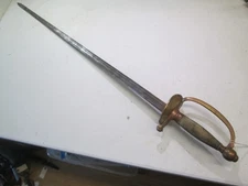 US CIVIL WAR NCO OFFICERS SWORD NO SCABBARD MARKED AMES DATED 1863 #Y38