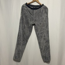 The North Face Girls XL Suave Fleece Pants Gray Elastic Waist Drawstring