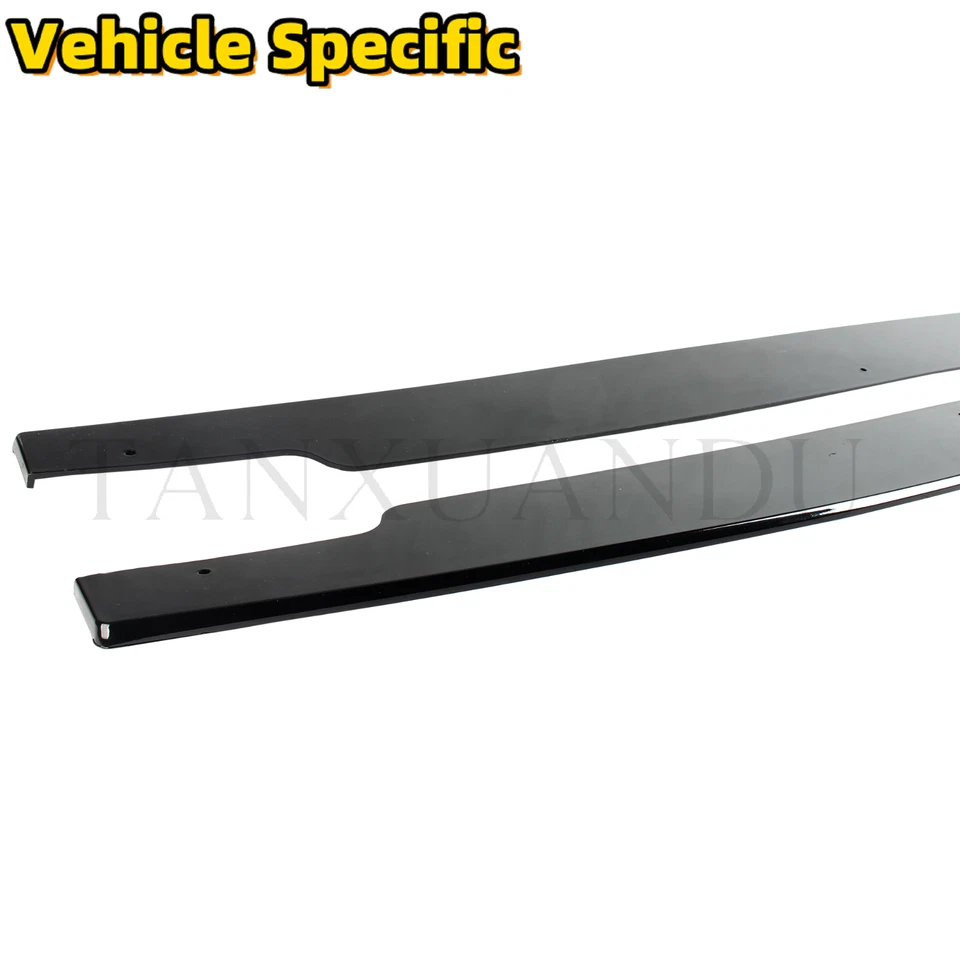 Fit For BMW 3 Series 2006-2012 M3 E90 E92 E93 Side Skirt Extension Splitter Lip Foto 4 de 4
