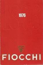 Catalogo Fiocchi 1976 Cartucce e Munizioni in Inglese Caccia Tiro 