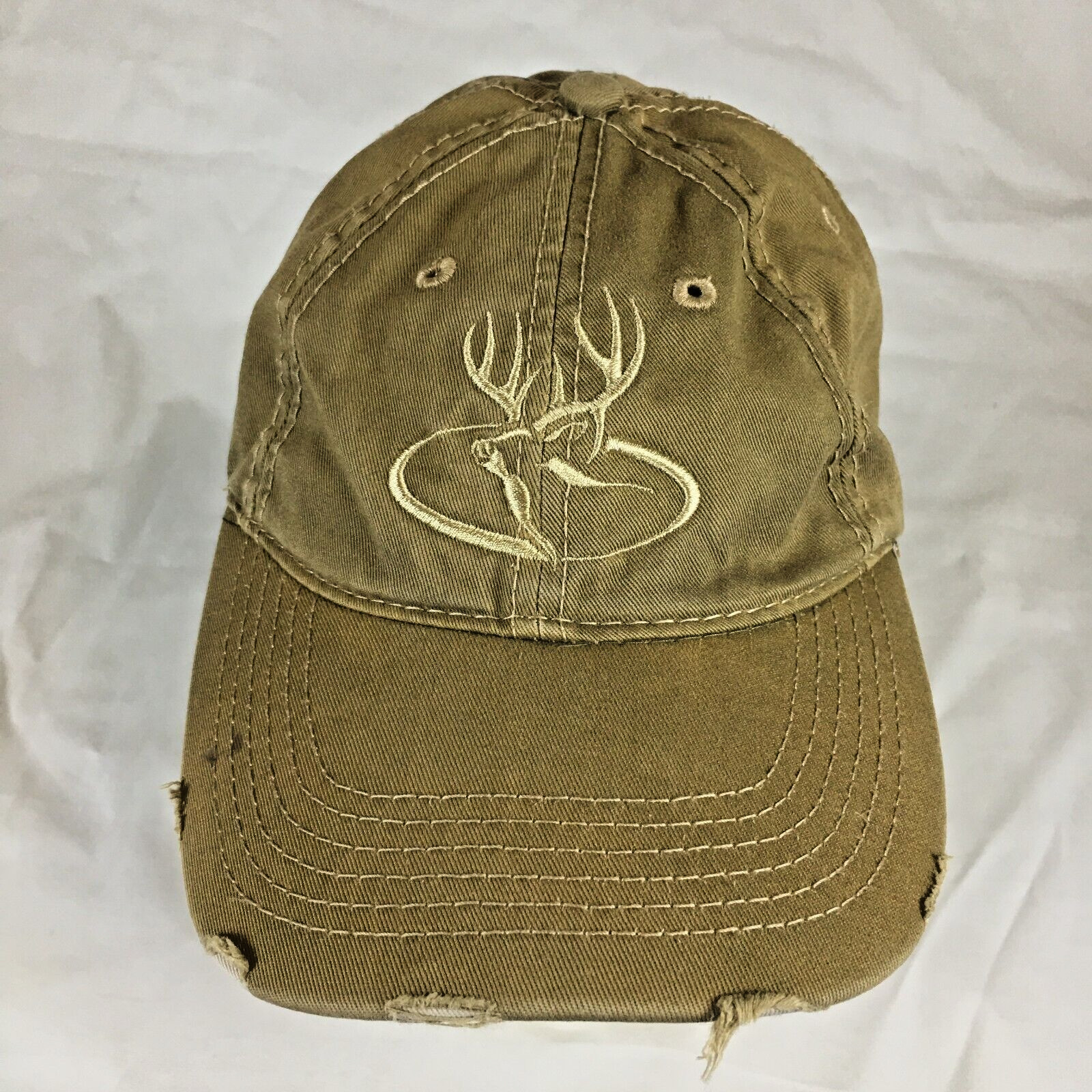 Primos Distressed Hat Cap Adjustable Strapback Gr… - image 1