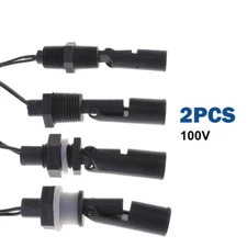 2PCS 100V Water Level Sensor Horizontal Liquid Side Mount Float Switch Pool Tank