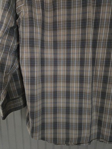 Camicia a scatto CARHARTT XL uomo 100% cotone stile flanella manica lunga marrone - Foto 14 di 19