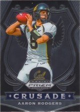 Aaron Rodgers 2020 Prizm Draft Picks Football Crusade Chrome Card #10 Cal NFL