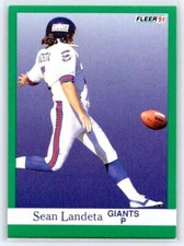 1991 Fleer #315 Sean Landeta