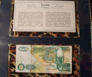 Zambia P-36 20 Kwacha Year 1992 Uncirculated Banknote