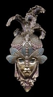 Venezianische Maske - Libelle - Veronese Wanddeko Venedig Fasching