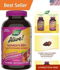 Gluten-Free Women's Multivitamin Gummies 50+ - Supports Heart & Brain Health