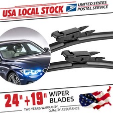 24"&19" Replace OEM Front Windshield Wiper Blades For BMW E90 E91 3 Series