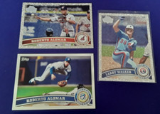 2011 TOPPS 3 VARIATION SP ROBERTO ALOMAR LARRY WALKER 480 US 229 US195 SILVER