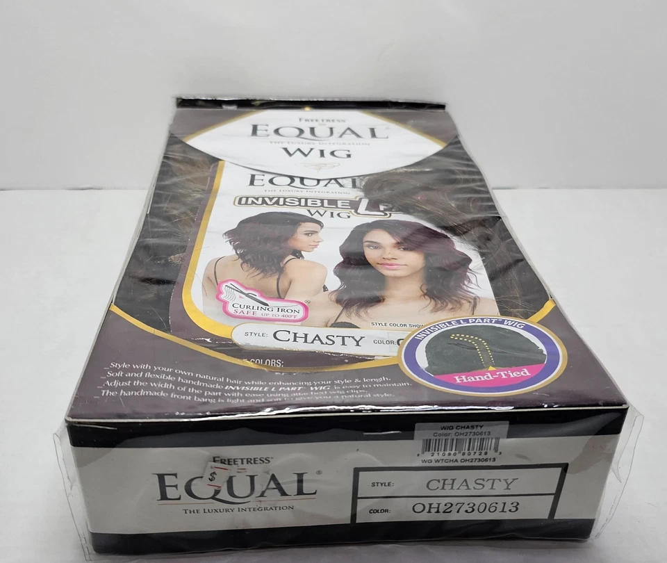Freetress Equal HD Invisible L Part Wig - CHASTY COLOR 2 (DARK BROWN) - Image 2 of 4