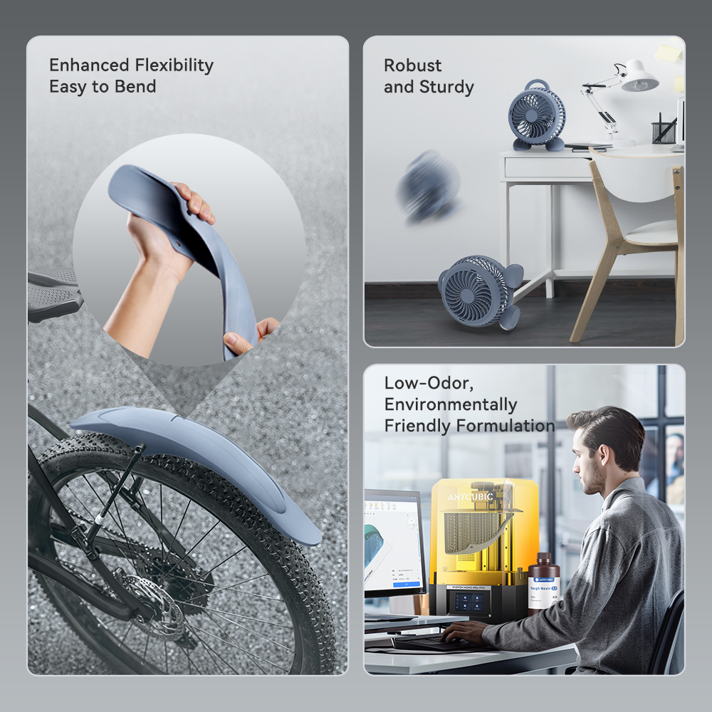 ANYCUBIC Résine Résistante Pour Impression 3D, Résine à Haute Ténacité, Résine Photopolymère