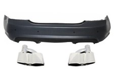 Heckstoßstange für Mercedes W221 S-Klasse 05-11 Endschalldämpfer S65 Design Heckstoßstange für Mercedes W221 S-Klasse 05-11 Endschalldämpfer S65 Design