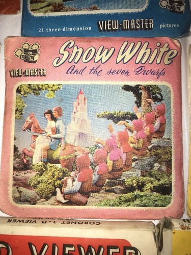 Vintage Bakelite 3D View-Master Model E Viewer Boxed With 3D Reels Snow White Et - Picture 7 of 12