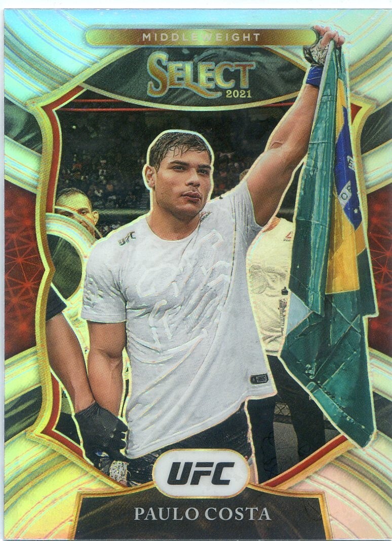 2021 Panini Select UFC PAULO COSTA #69 CONCOURSE SILVER PRIZM