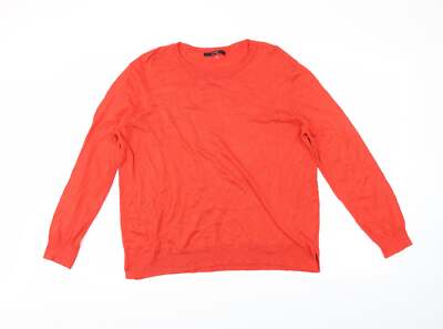 George Damen rot Viskosemischung Pullover Größe 12