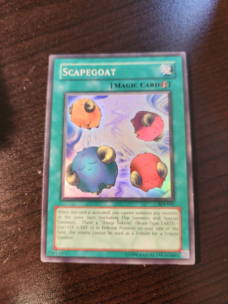 SUPER RARE Scapegoat SDJ-041 Unl Yugioh Starter Deck Joey Scape Goat NM/VLP  y7