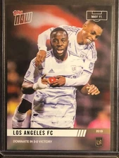 2019 Topps Now MLS #40 Adama Diomande Mark-Anthony Kaye LAFC Los Angeles FC