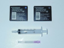 Montblanc 9pc 4 Blue-Black 5 Royal Blue Fountain Pen Ink Cartridges Syringe