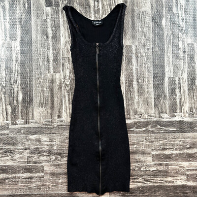 Bebe Women's Size XS Super Stretch Sparkling Black Ribbed Full Zip Bodycon Dress | eBay Bebe Women's Size XS Super Stretch Sparkling Black Ribbed Full Zip Bodycon Dress | eBay