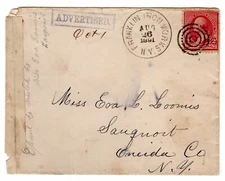 Franklin Iron Works NY (Oneida 1867-96) ADVERTISED in Box Sauquoit 1891 