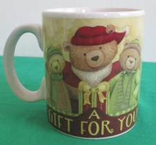 Teddy Bear Mug Coffee Cup Tea Glazed Ceramic 2006 Lindy Bowman Co A Gift For You
