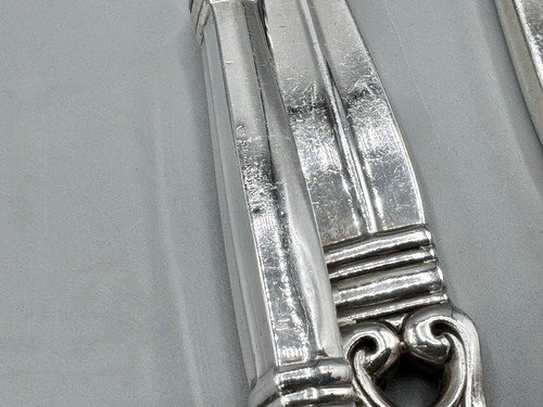 INTERNATIONAL STERLING SILVER 11 Royal Danish Knives | 869 grams - Picture 8 of 17