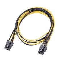 6Pin Male to 6 Pin Male PCI-E GPU Video Card Power Extension Adapter Cable 50cm