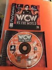 WCW VS The World Black Version PS1 Game Disc & Art Only No Case No Tracking
