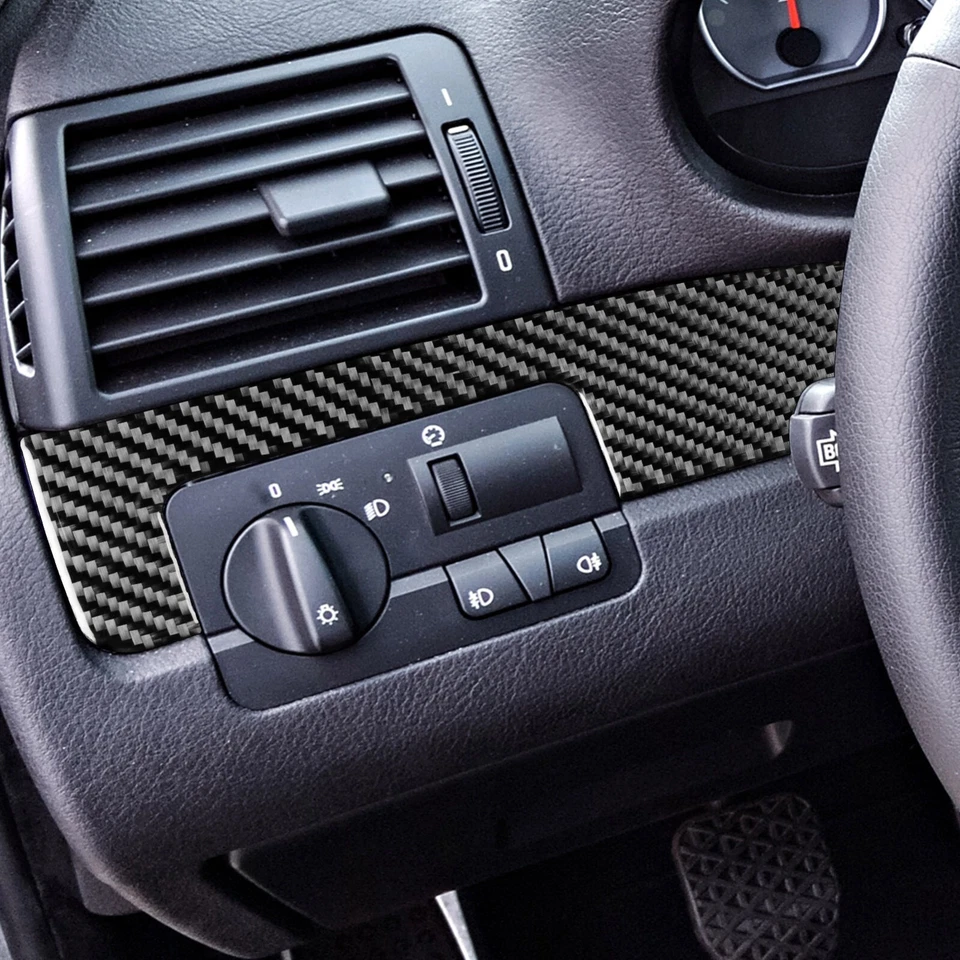 Cubierta interior del panel del tablero de instrumentos de fibra de carbono 4 piezas para BMW Serie 3 M3 E46 98-05 Foto 3 de 4