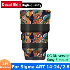 Pellicola vinile pellicola adesiva obiettivo fotocamera decalcomania pelle DG DN per Sigma ART 14-24 mm F2.8 DG DN