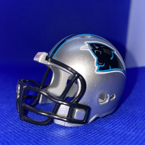 Carolina Panthers Riddell Pocket Pro NFL Football Helmet Silver Collectible 2010 - Picture 6 of 16