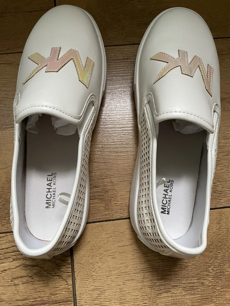 Michael kors white slip cheap on
