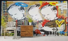 3D Children Graffiti Wallpaper Wall Mural Removable Self-adhesive Sticker 248