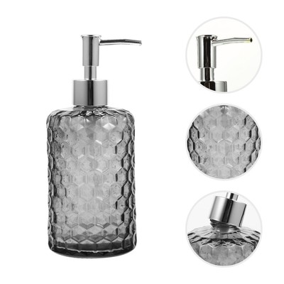 Refillable Multi-functional Glass Soap Dispenser Glass Pump Bottle