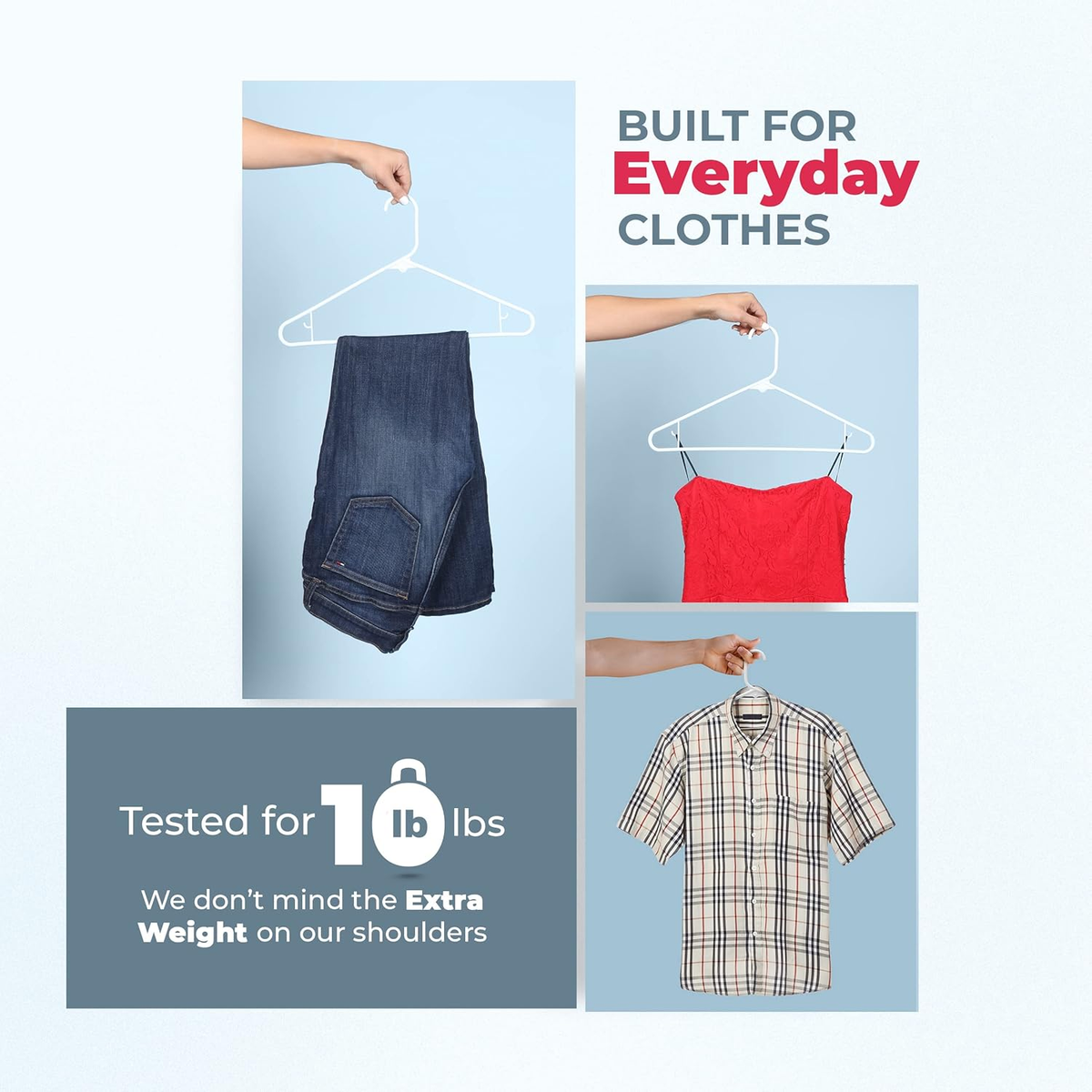 Heavy Duty Plastic Hanger for Closet and