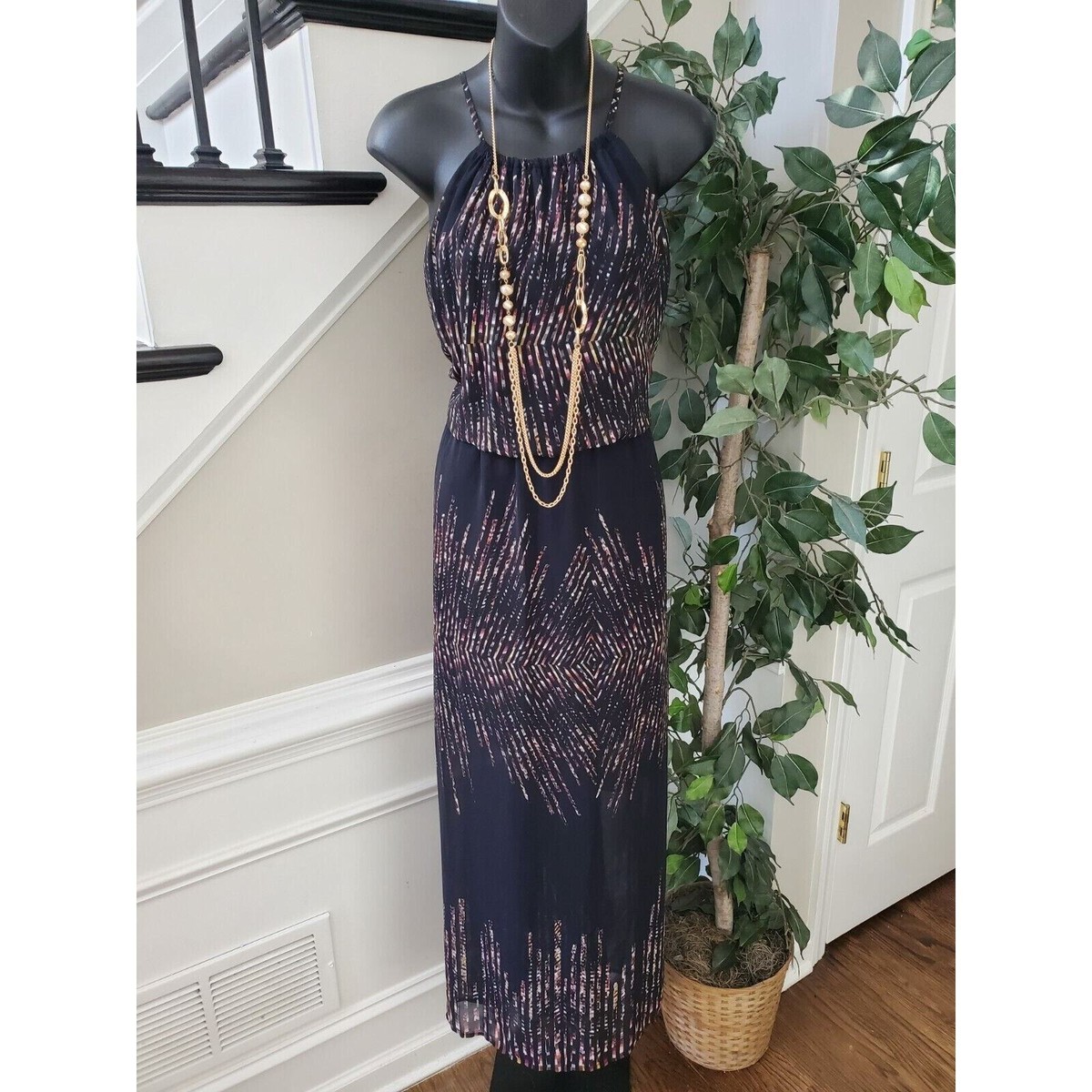 Forever 21 Women's Black 100% Polyester Round Neck Sleeveless Long Maxi  Dress 2X | eBay