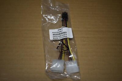 PNY Dual Molex to 6-Pin PCIe Power Adapter Cable P/N:91004549-T